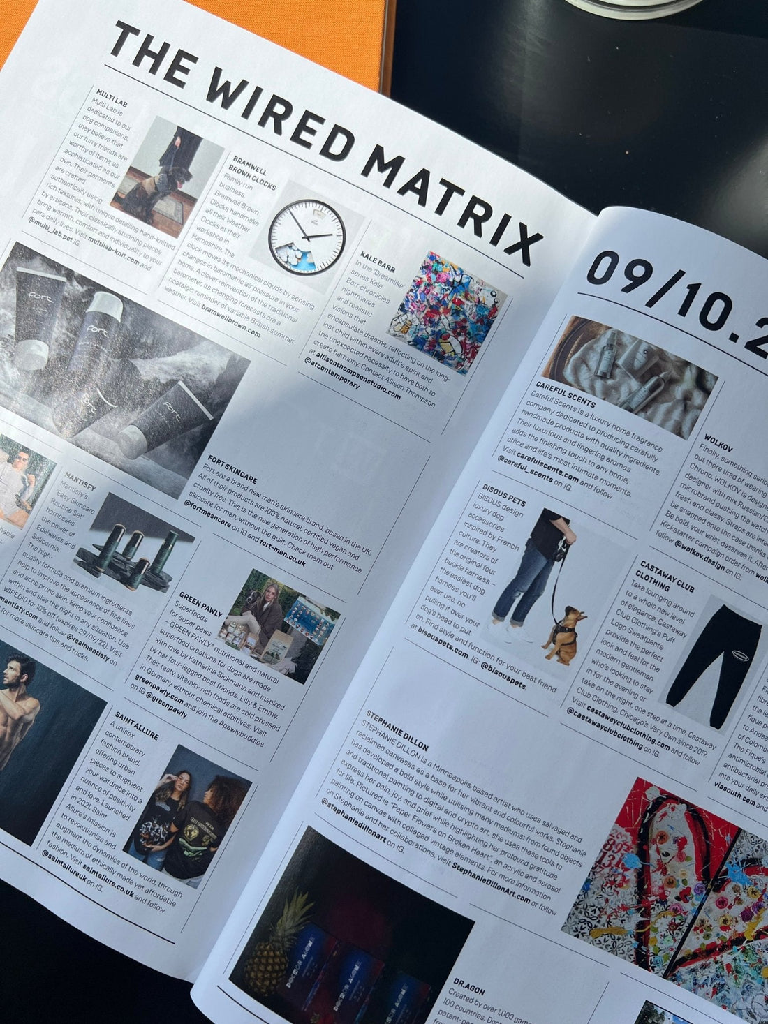 WIRED Magazine Features Bisous Pets | Sept - Oct 2022 - Bisous Pets