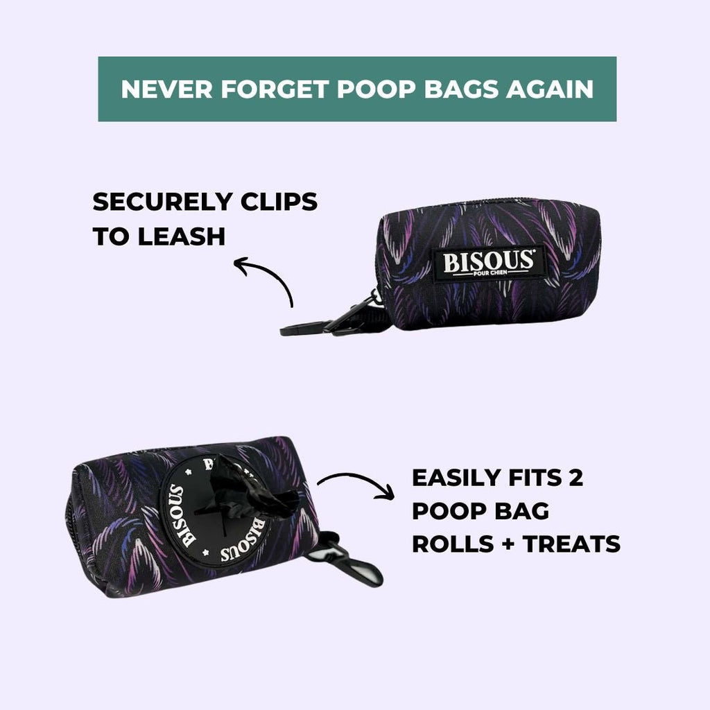 Dog Poop Bag Holder | Plume Purple - Bisous Pets