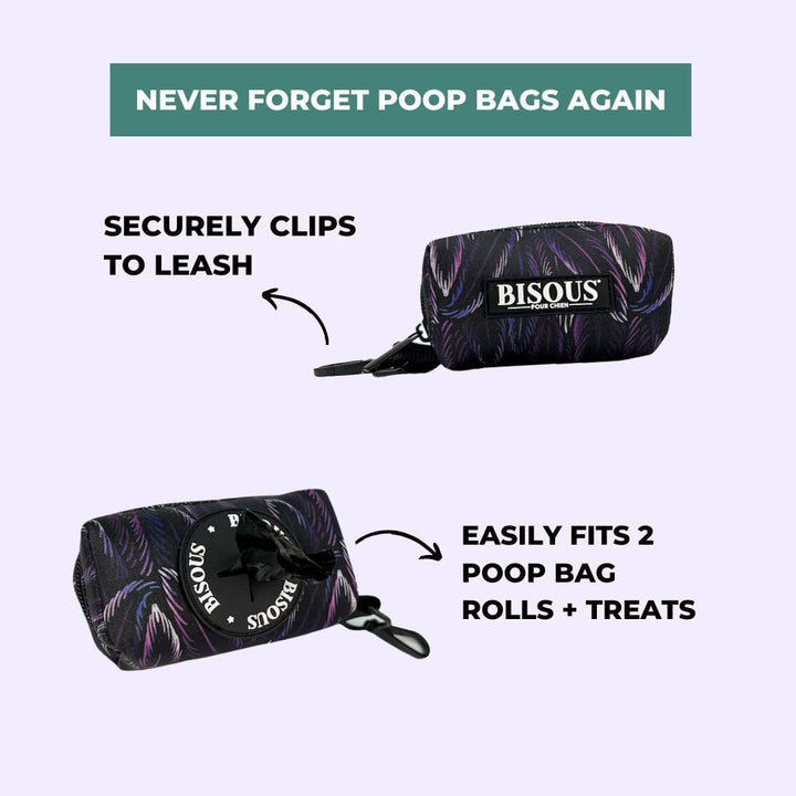 Dog Poop Bag Holder | Plume Purple - Bisous Pets
