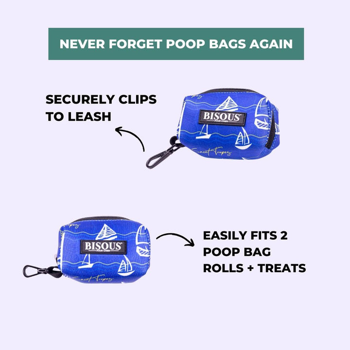 Dog Poop Bag Holder | Saint Tropez - Bisous Pets