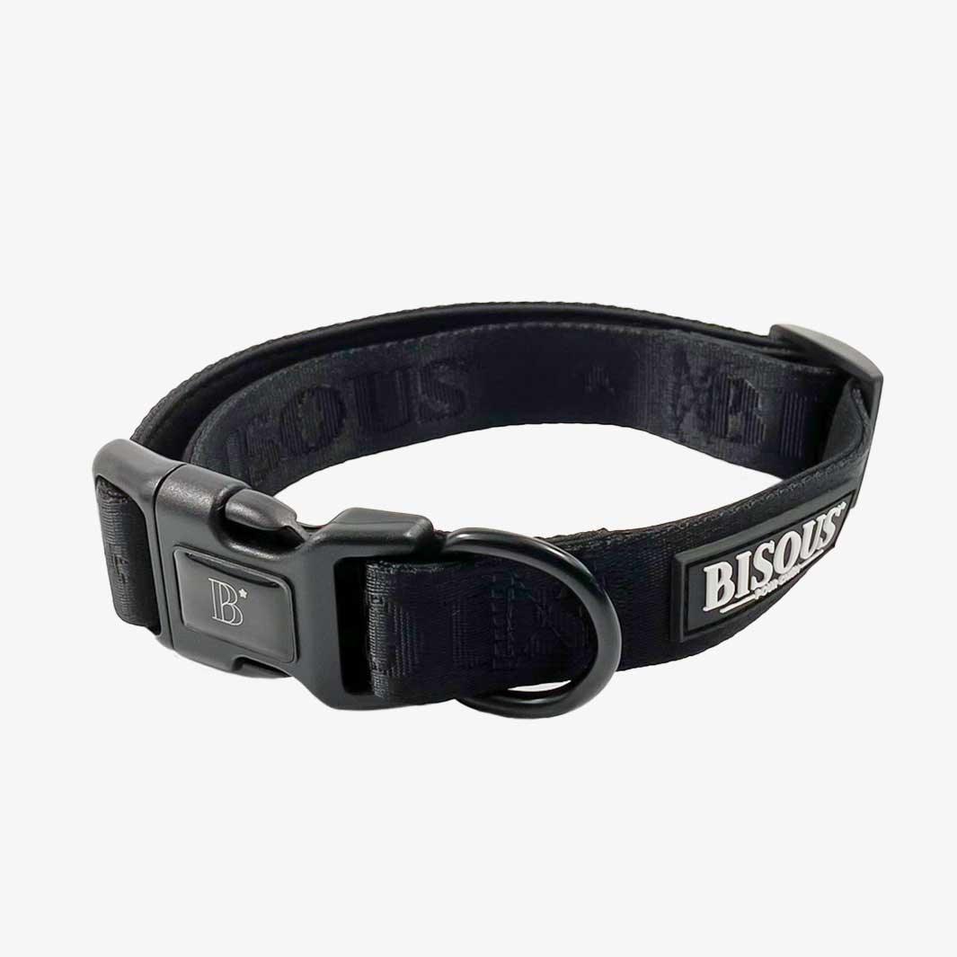 Classic Dog Collar | Black - Bisous | Pour Chien