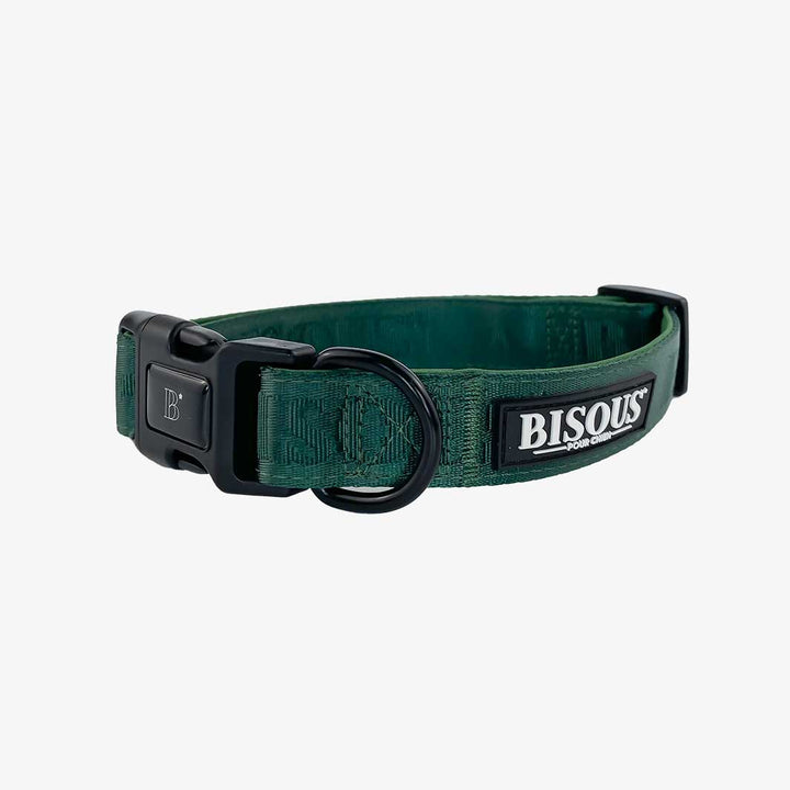 Classic Dog Collar | Green - Bisous | Pour Chien