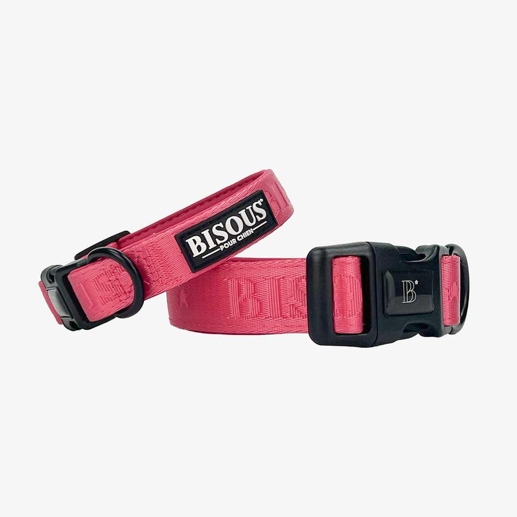 Classic Dog Collar | Pink - Bisous | Pour Chien