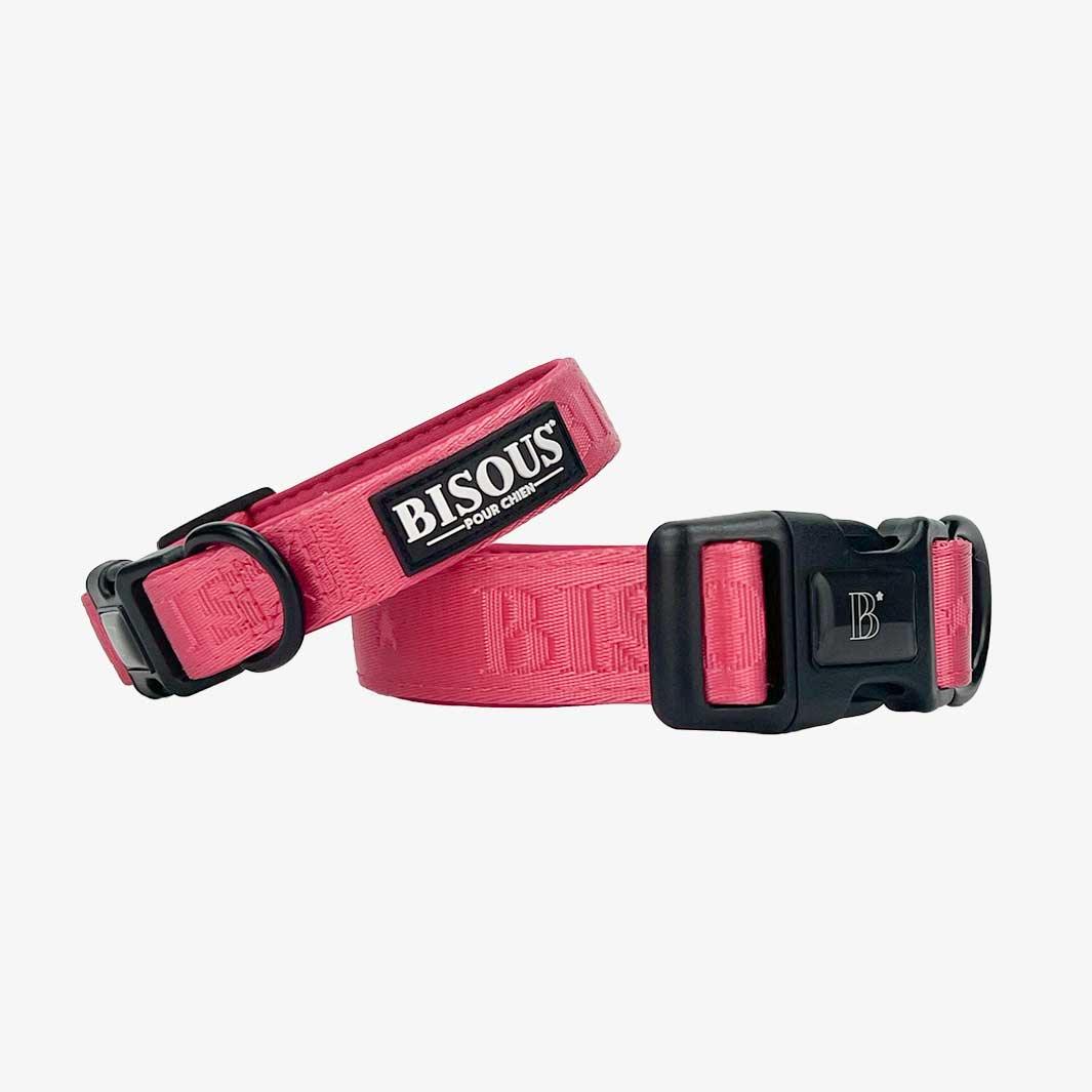 Classic Dog Collar | Pink - Bisous | Pour Chien