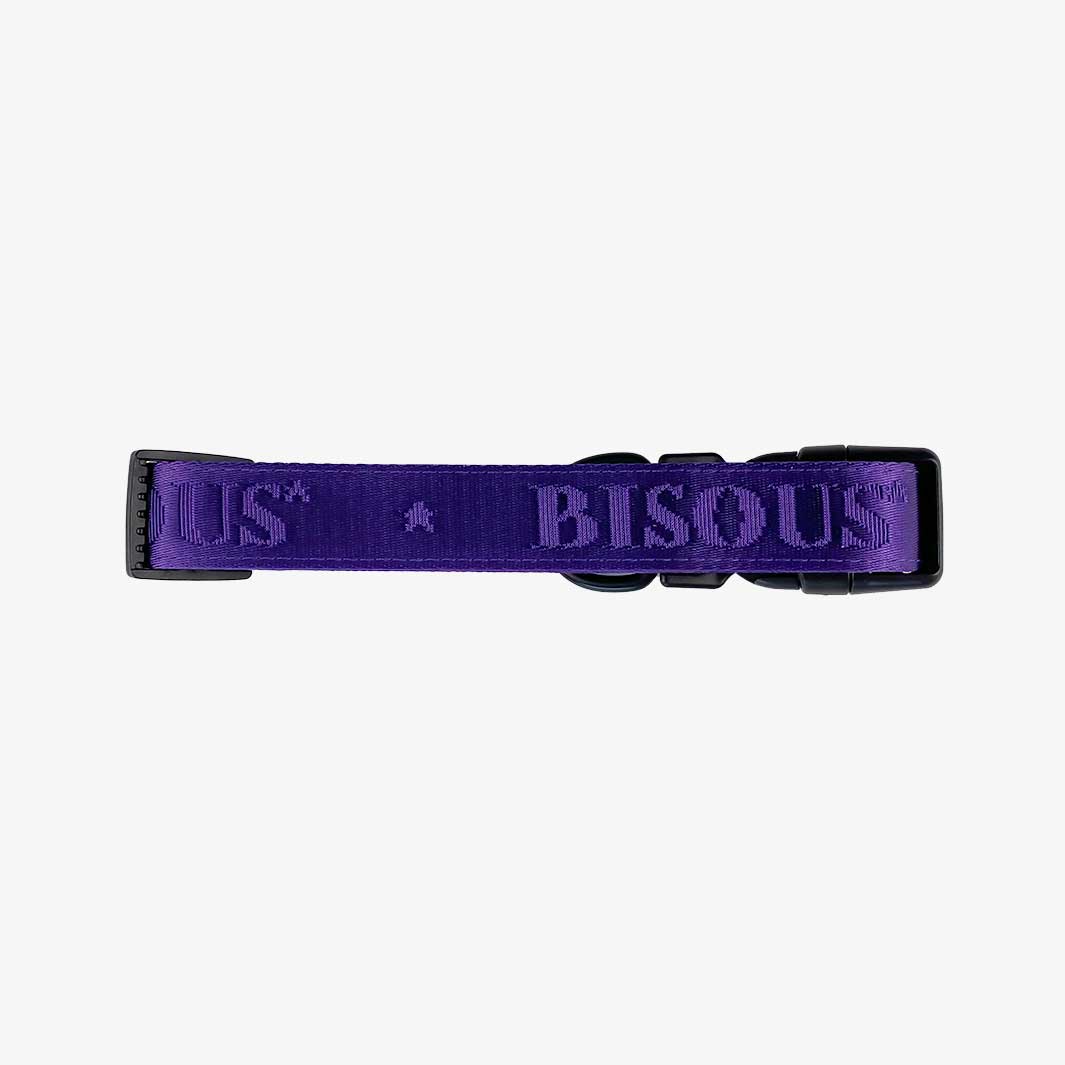 Classic Dog Collar | Purple - Bisous | Pour Chien