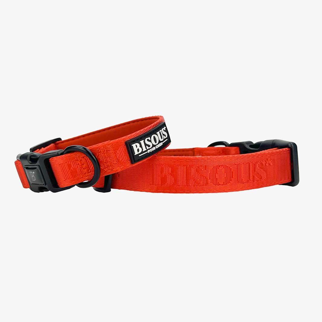 Classic Dog Collar | Red - Bisous | Pour Chien