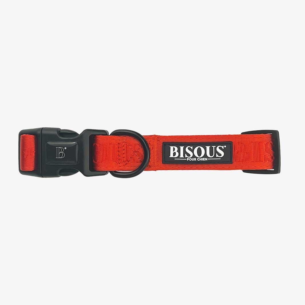 Classic Dog Collar | Red - Bisous | Pour Chien