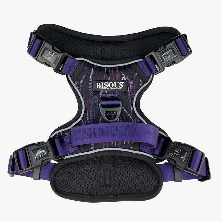 Smart-Fit dog harness in Plume Purple by Bisous
